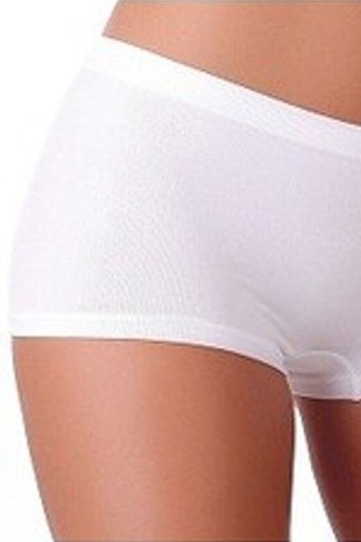 Bezešvé boxerkové kalhotky Niki bílé XL