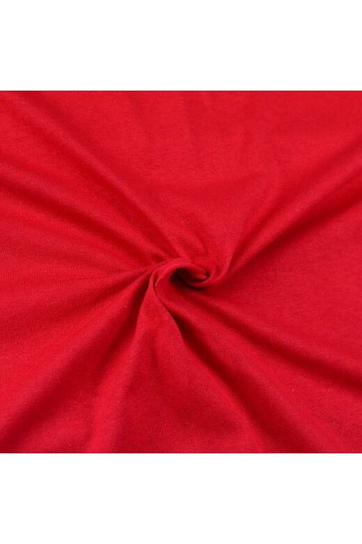 Červené Jersey prostěradlo 60x120