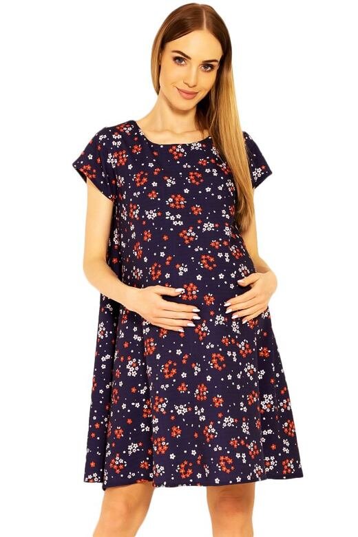 Těhotenské šaty Penny s květy XXL