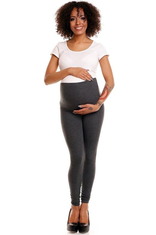 Těhotenské legíny Sheyla tmavě šedé L/XL