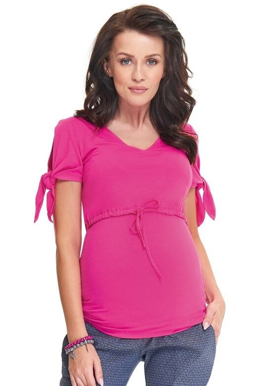 Těhotenská a kojicí halenka Sumu růžová XL