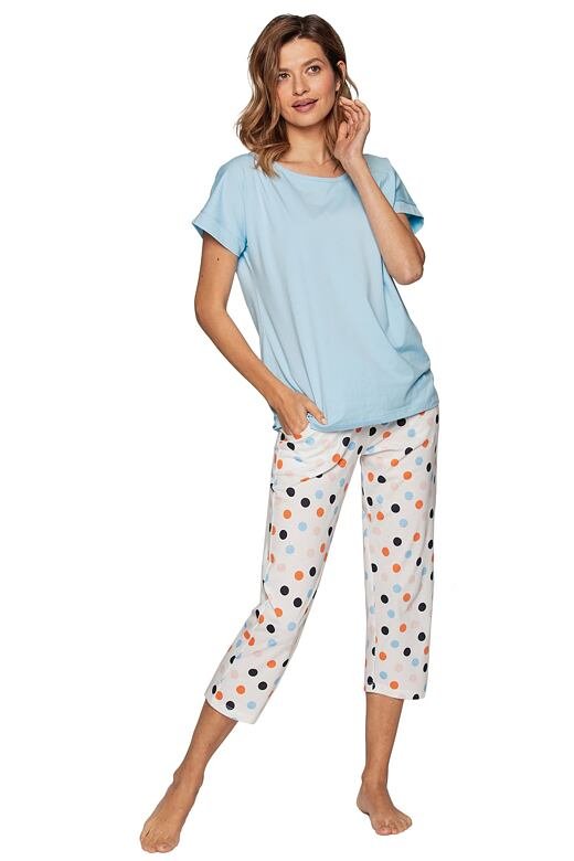 Luxusní dámské pyžamo Lenka modré S