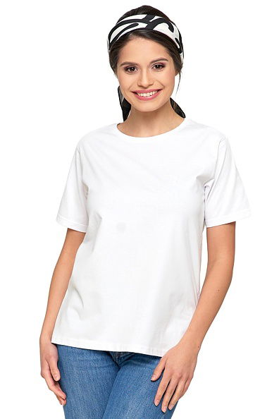 Tricou de damă Regular premium alb