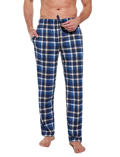 Pantaloni de pijama Willy albastru carouri