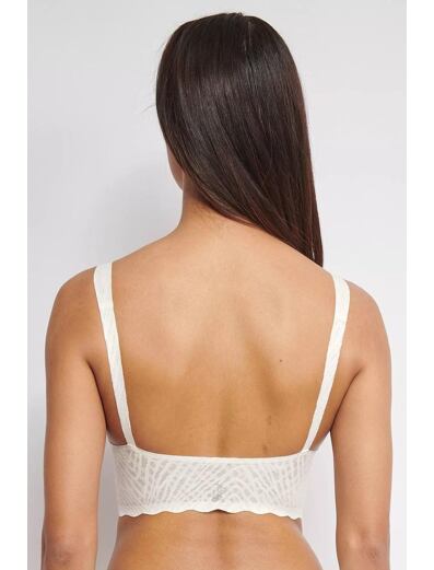 Bralette Sloggi Zero Feel Bliss alb